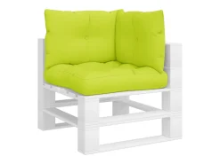 Hot Clicnbuy Cojines para sofá de palets 3 unidades tela claro Verde