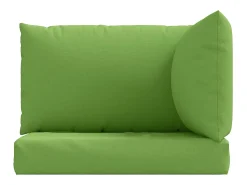 New Clicnbuy Cojines para sofá de palets 3 unidades tela melange Verde