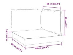 New Clicnbuy Cojines para sofá de palets 3 unidades tela melange Verde