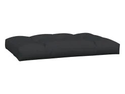 Clicnbuy Ropa De Casa-Cojines para sofá de palets 5 unidades tela Negro