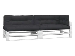 Clicnbuy Ropa De Casa-Cojines para sofá de palets 5 unidades tela Negro