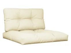 Ropa De Casa-Cojines para sofá de palets 2 unidades tela ES511416 Crema