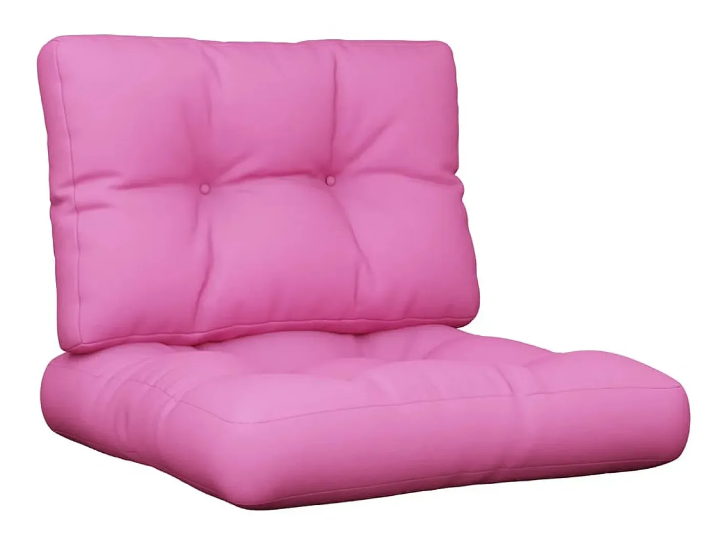 Cojines para sofá de palets 2 piezas tela ES619554 Rosa Hot