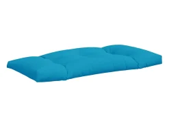 Clicnbuy Ropa De Casa-Cojines para sofá de palets 2 unidades tela claro Azul