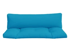 Clicnbuy Ropa De Casa-Cojines para sofá de palets 2 unidades tela claro Azul