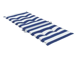 Clicnbuy Cojines para sofá de palés 4 unidades tela azul y blanco a rayas Multicolor Clearance