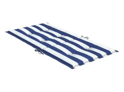Online Clicnbuy Cojines silla de respaldo bajo 2 unidades tela a rayas azul y blanco Multicolor