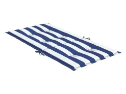 Discount Clicnbuy Cojines silla de respaldo bajo 6 unidades tela a rayas azul y blanco Multicolor