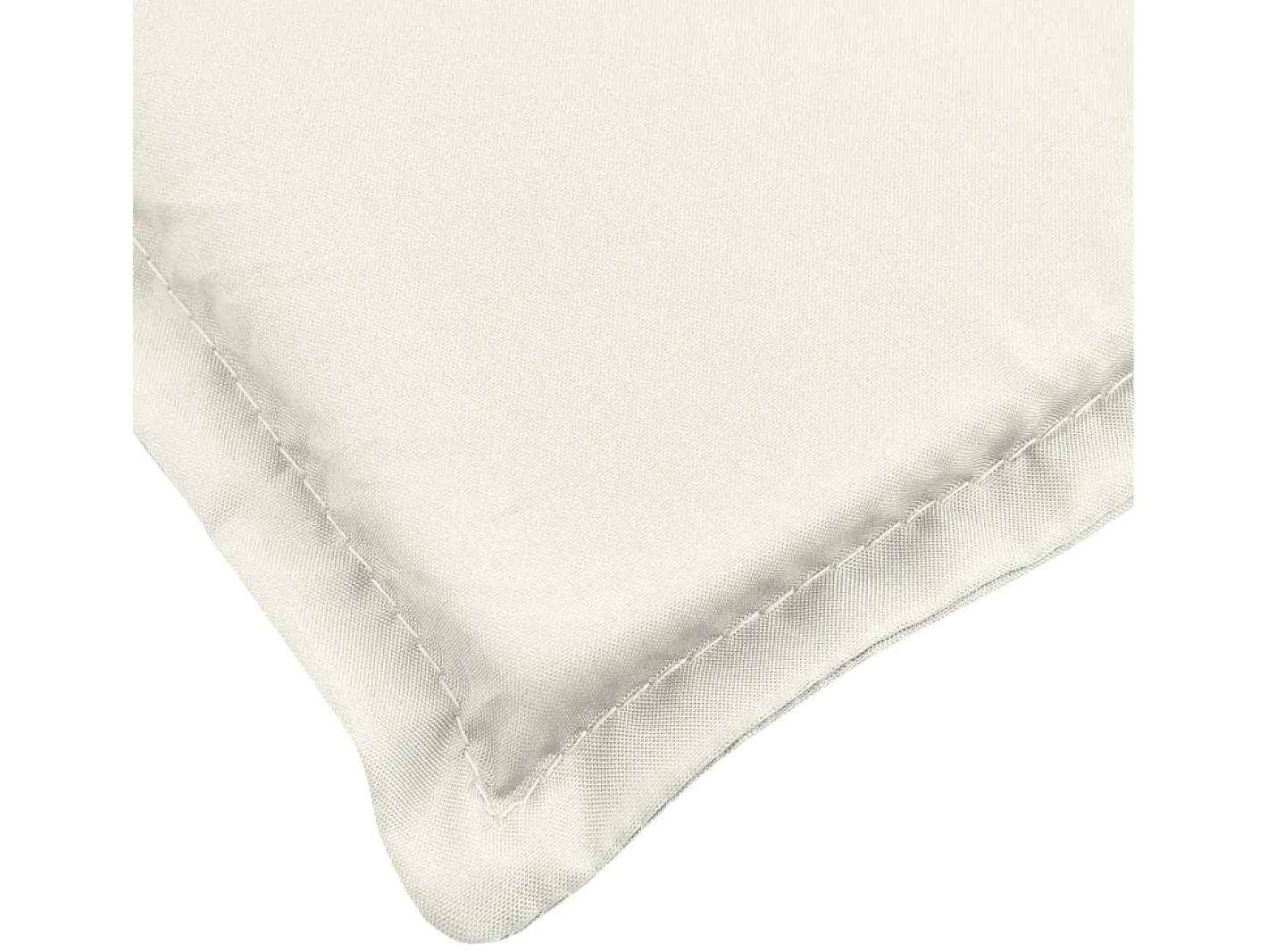 Clicnbuy Cojines silla respaldo alto 2 unidades tela melange 120x50x4cm Crema