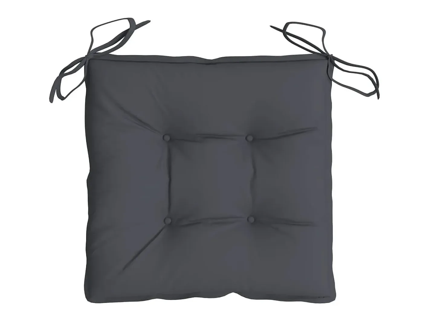 Clicnbuy Ropa De Casa-Cojines sillas de jardín 6 unidades tela Oxford antracita 50x50x7 cm Gris antracita