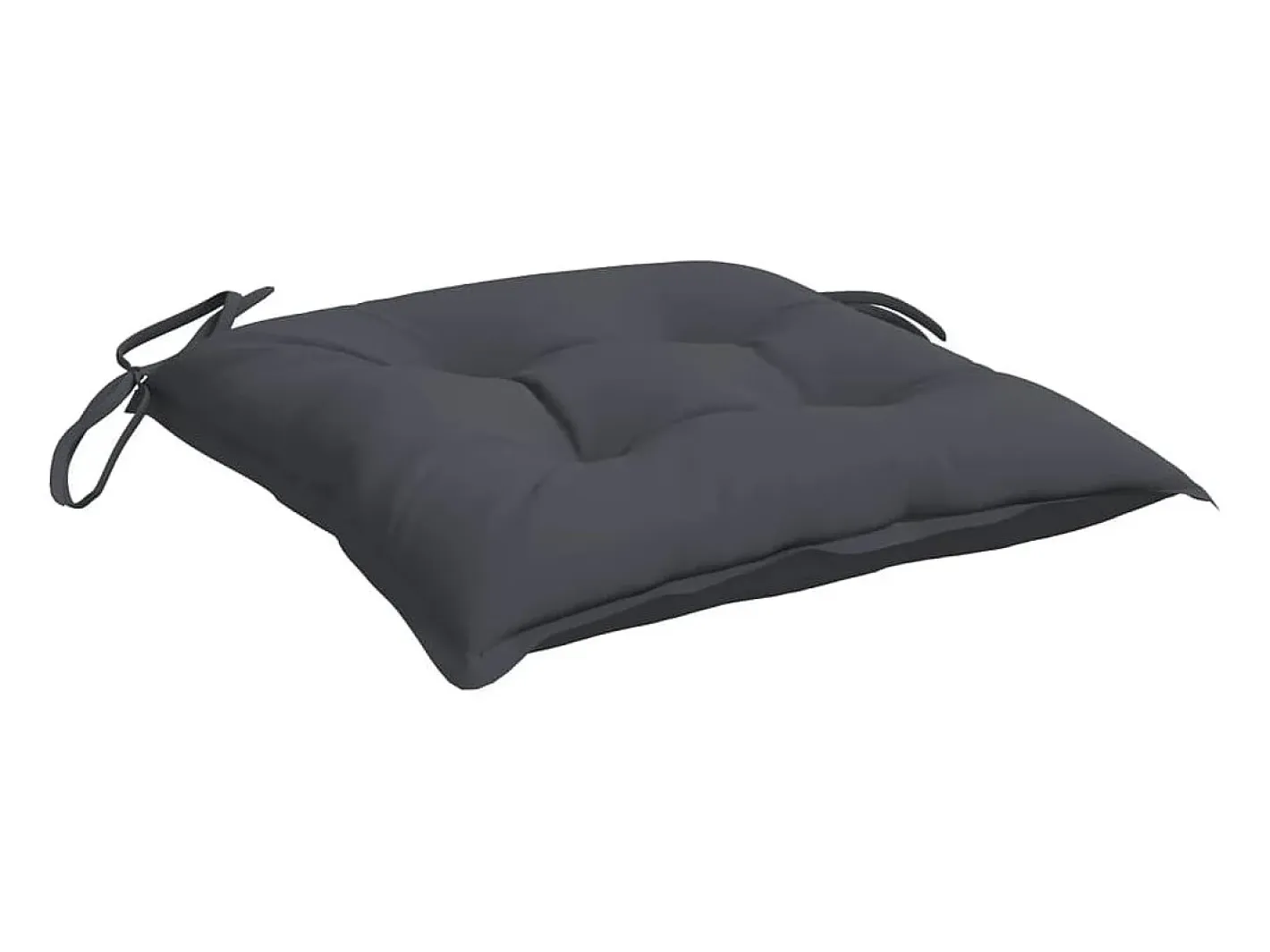 Clicnbuy Ropa De Casa-Cojines sillas de jardín 6 unidades tela Oxford antracita 50x50x7 cm Gris antracita