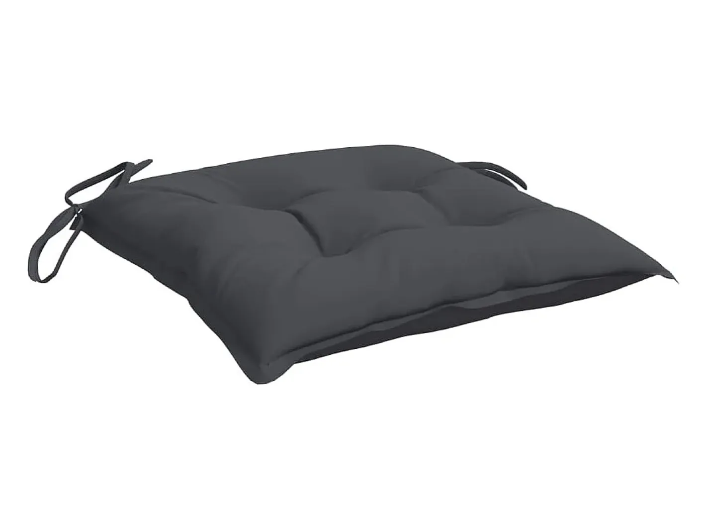 Clicnbuy Cojines sillas de jardín 4 unidades tela Oxford antracita 40x40x7 cm Gris antracita Discount