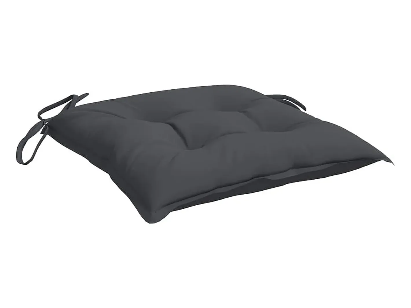 Clicnbuy Cojines sillas de jardín 2 unidades tela Oxford antracita 40x40x7 cm Gris antracita Online
