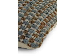 Ropa De Casa-Cojín algodón y yute gris claro 45x45 cm Multicolor