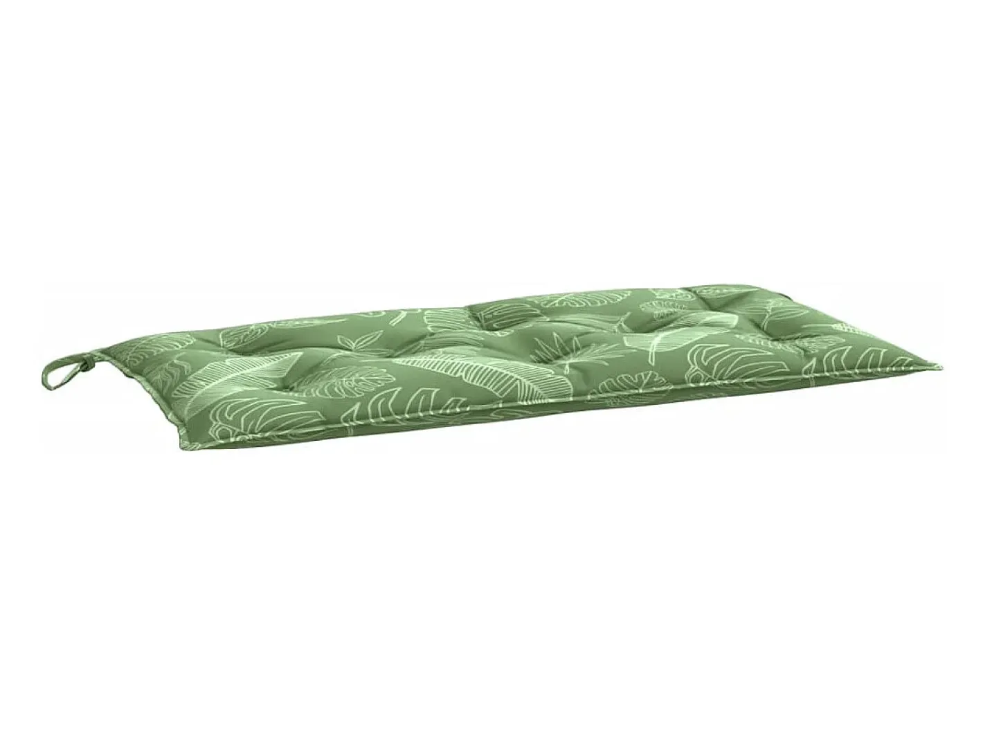 Ropa De Casa-Cojín banco de jardín tela Oxford estampado hojas 100x50x7 cm ES569849 Verde