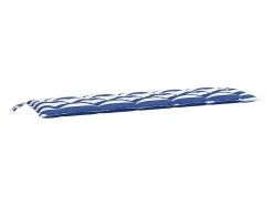 Ropa De Casa-Cojín banco jardín tela Oxford a rayas azul y blanco 180x50x7cm ES270883 Multicolor