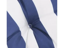 Ropa De Casa-Cojín banco jardín tela Oxford a rayas azul y blanco 180x50x7cm ES270883 Multicolor