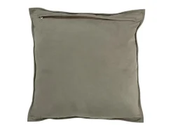 Les Tendances Ropa De Casa-Cojín cuadrado de cuero Philippe 45 x 45 cm Verde