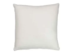 J-Line Ropa De Casa-Cojín cuadrado de finas hojas de poliéster de 40x40cm Blanco