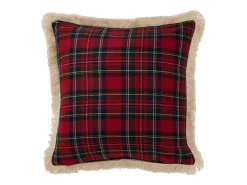 J-Line Ropa De Casa-Cojín cuadrado de tela 45 x 45 x 3,75 cm Multicolor