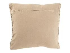 J-Line Cojín cuadrado en algodón 50x50x12 cm Beige New