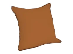Soleil d'ocre Ropa De Casa-Cojín de algodón lavado 40x40 cm SPIRIT bronze Amarillo