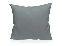 Soleil d'ocre Cojín de algodón 40x40 cm PANAMA claro Gris