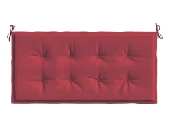 Outlet Cojín de banco de jardín tela Oxford tinto 100x50x3 cm ES891713 Rojo
