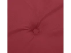 Outlet Cojín de banco de jardín tela Oxford tinto 100x50x3 cm ES891713 Rojo