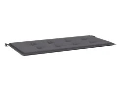 Cojín de banco de jardín tela Oxford 120x50x3 cm ES633261 Gris antracita