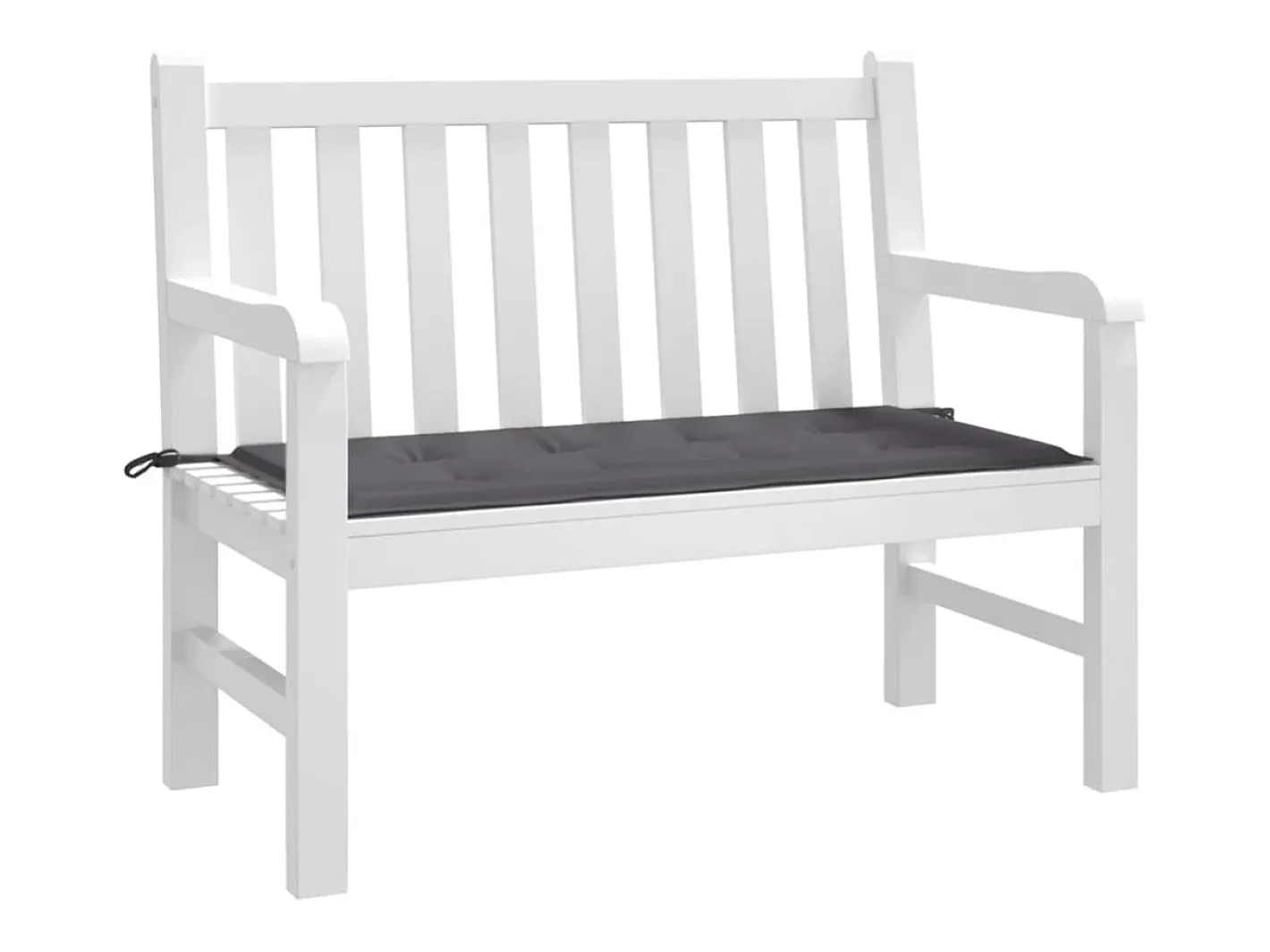Ropa De Casa-Cojín de banco de jardín tela Oxford 100x50x3 cm ES453752 Gris antracita