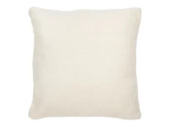J-Line Ropa De Casa-Cojín de lana beige 60x60x12 cm Crema