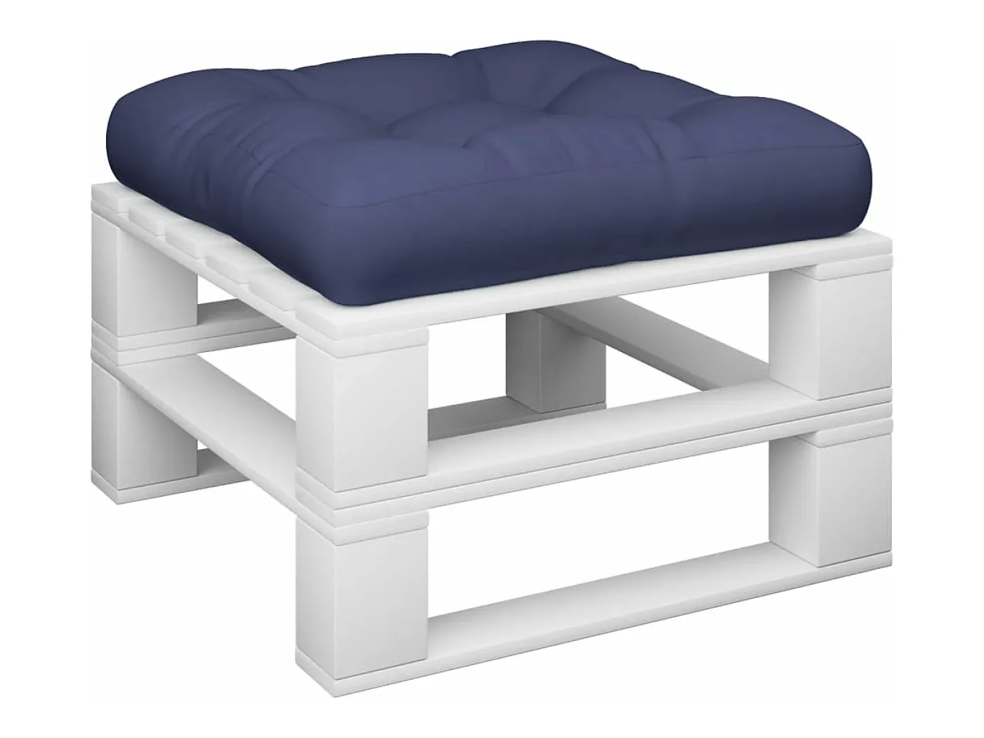 New Clicnbuy Cojín de muebles de palets tela Oxford marino 58x58x10 cm Azul