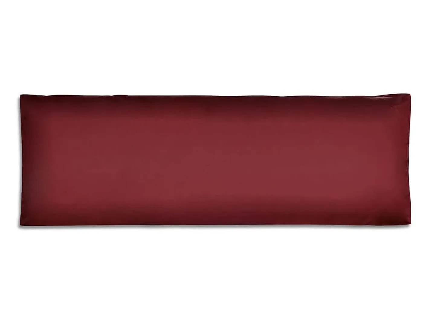 Clicnbuy Cojín de respaldo tapizado vino tinto 120x40x10 cm Rojo