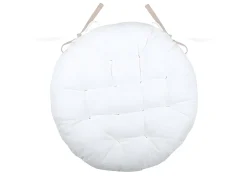 Ropa De Casa-Cojín de silla redondo y bicolor 38 x 38 cm Beige / Blanco