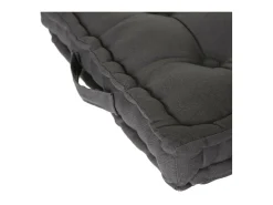 Outlet Atmosphera Cojín de Suelo Karlos de Algodón 40 x 40 cm Gris antracita