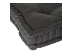Outlet Atmosphera Cojín de Suelo Karlos de Algodón 40 x 40 cm Gris antracita