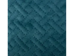 Atmosphera Cojín desenfundable de terciopelo texturizado Azul