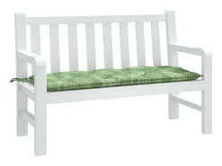 Ropa De Casa-Cojín para banco de jardín tela estampado de hojas 120x50x7 cm ES338049 Verde