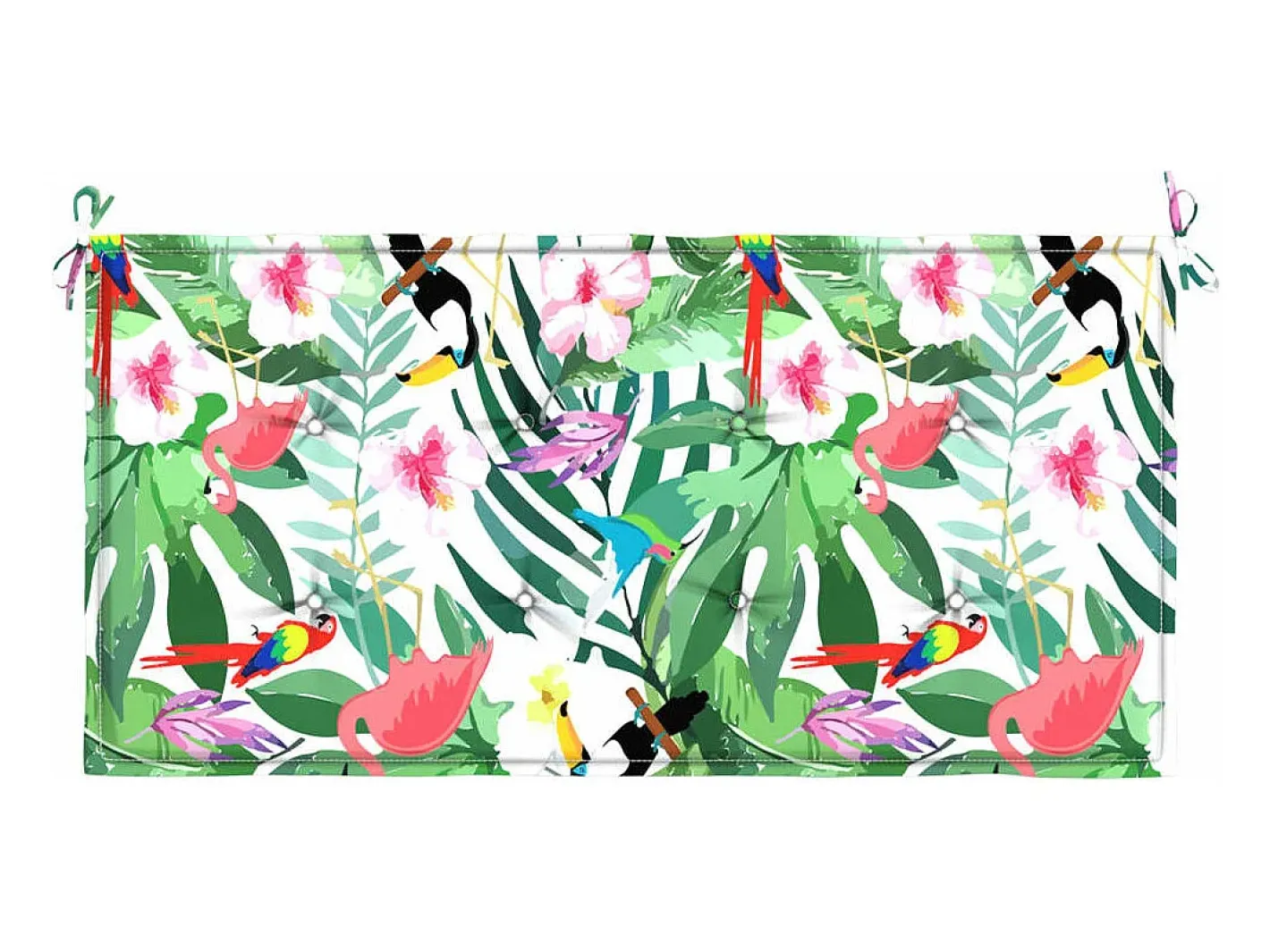 Cojín para banco de jardín tela Oxford 120x50x3 cm ES589772 Multicolor New