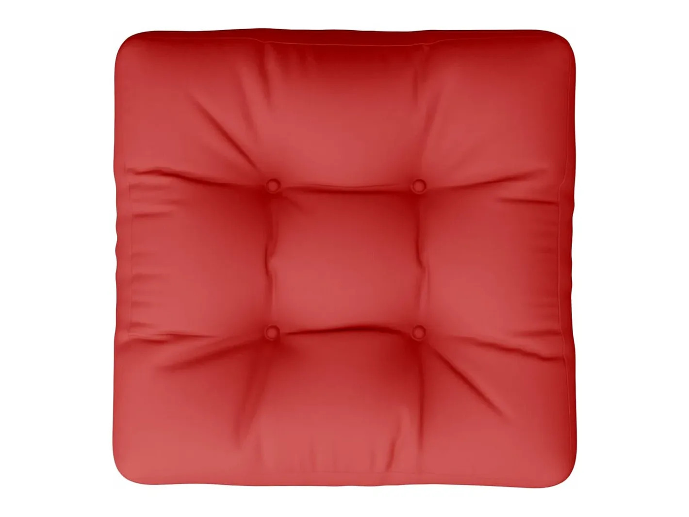 Clicnbuy Ropa De Casa-Cojín para palets de tela 58x58x10 cm Rojo