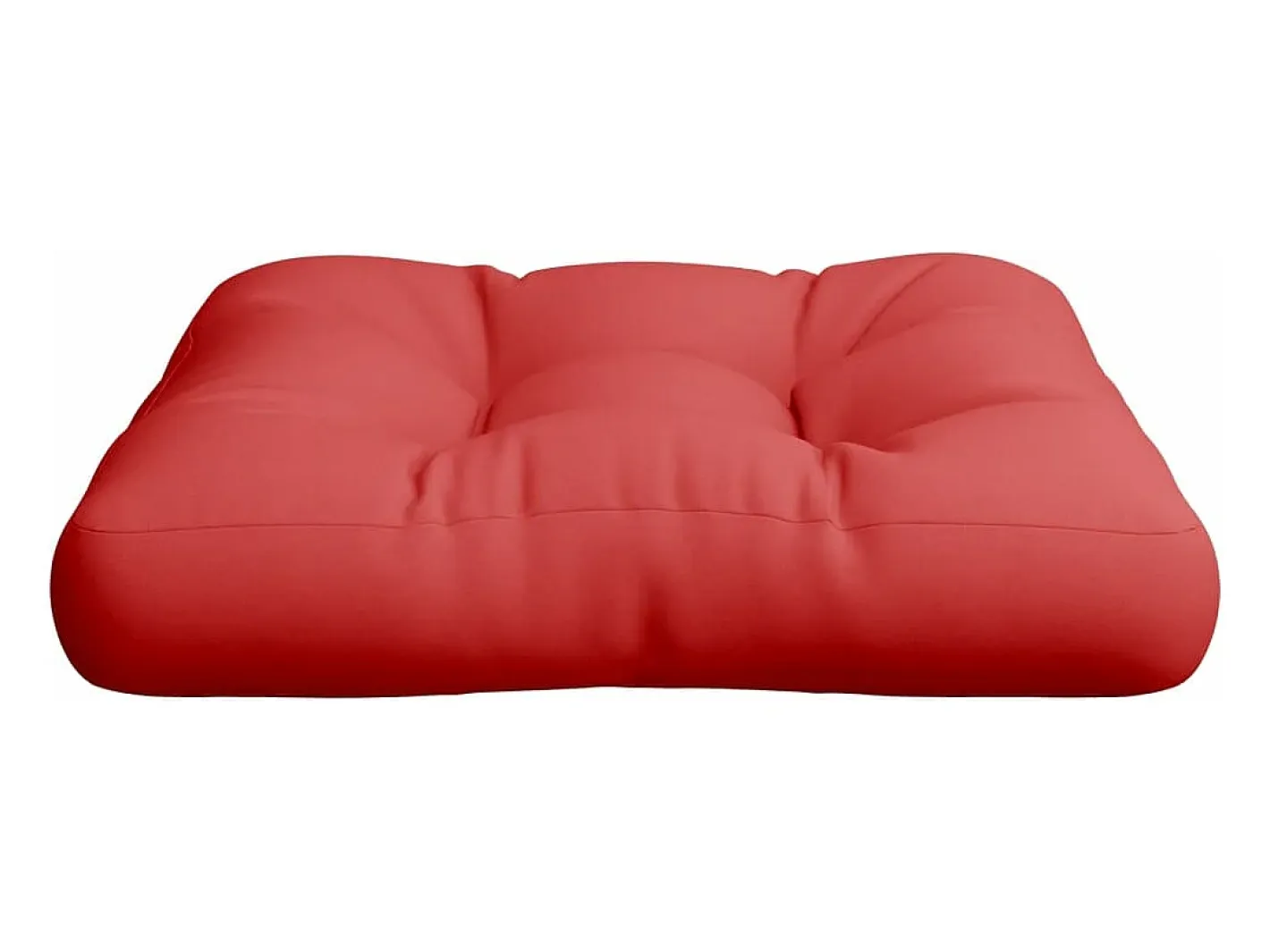 Clicnbuy Ropa De Casa-Cojín para palets de tela 58x58x10 cm Rojo