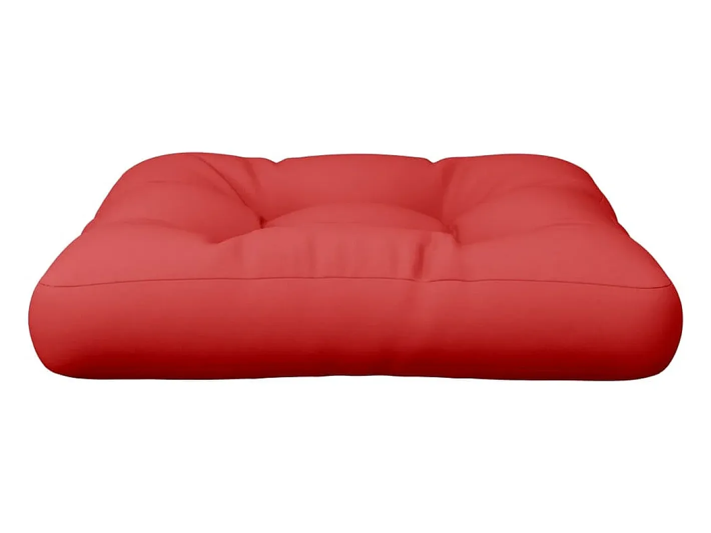 Clicnbuy Ropa De Casa-Cojín para palets de tela 58x58x10 cm Rojo