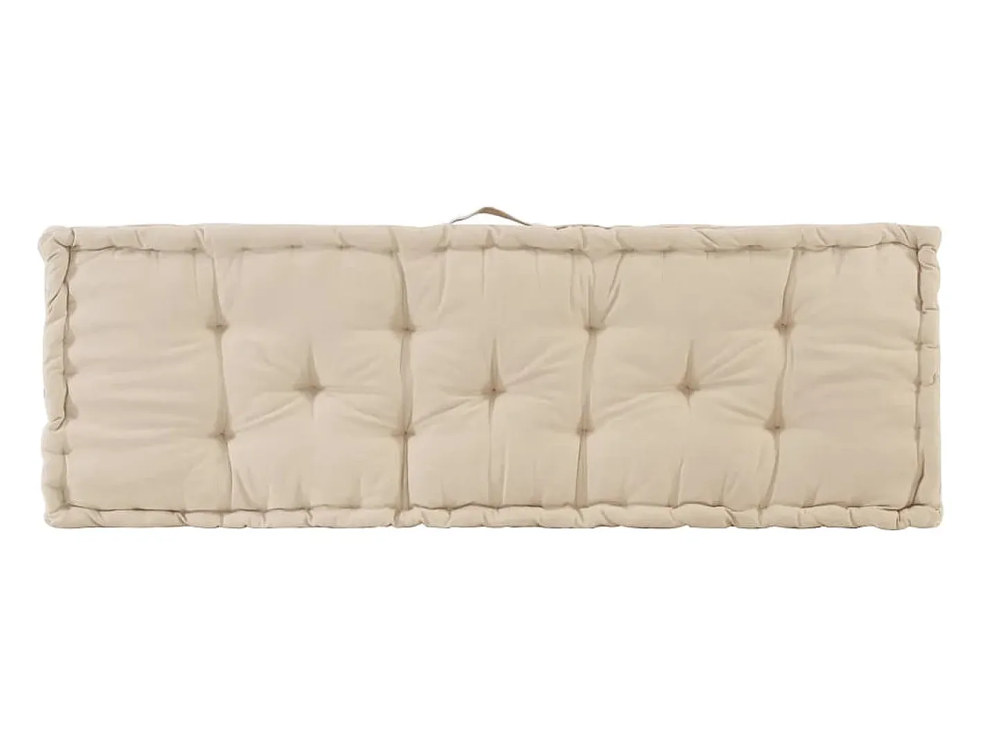 Clearance Clicnbuy Cojín para palés algodón 120x40x7 cm Beige