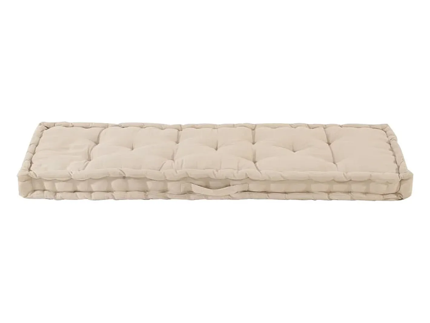 Clearance Clicnbuy Cojín para palés algodón 120x40x7 cm Beige