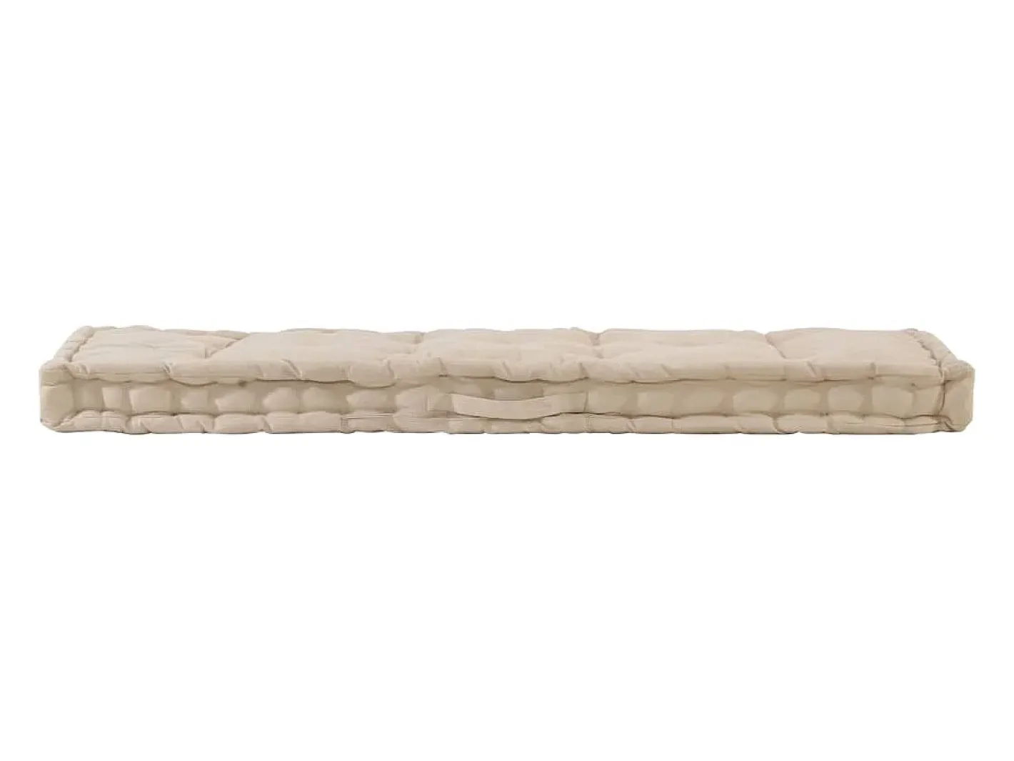 Clearance Clicnbuy Cojín para palés algodón 120x40x7 cm Beige