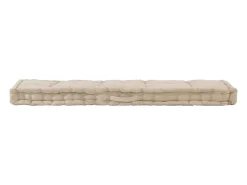 Cojín para palés algodón 120x40x7 cm ES484280 Beige Clearance