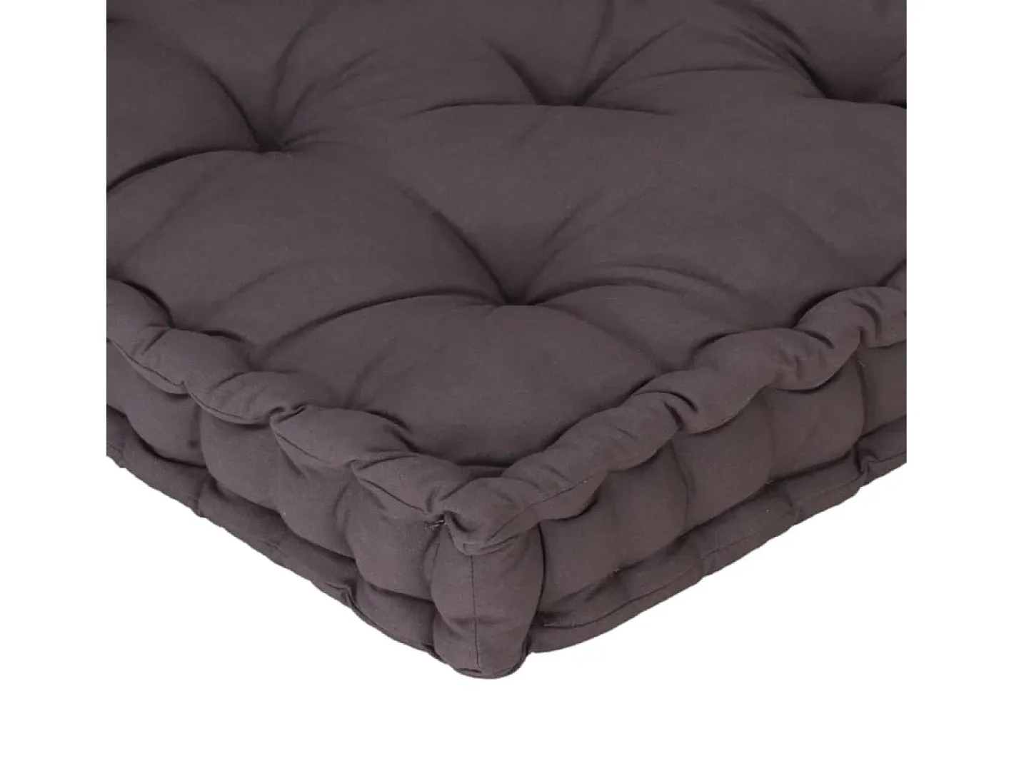 Online Cojín para palés algodón 120x80x10 cm ES352785 Gris antracita