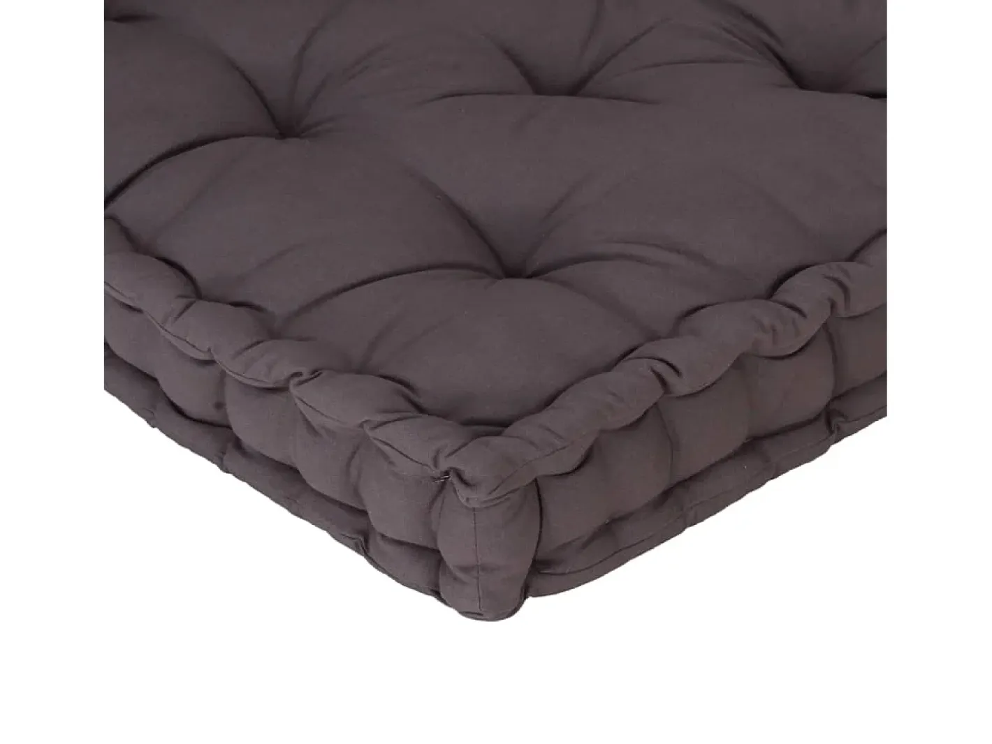 Hot Clicnbuy Cojín para palés algodón 120x40x7 cm Gris antracita