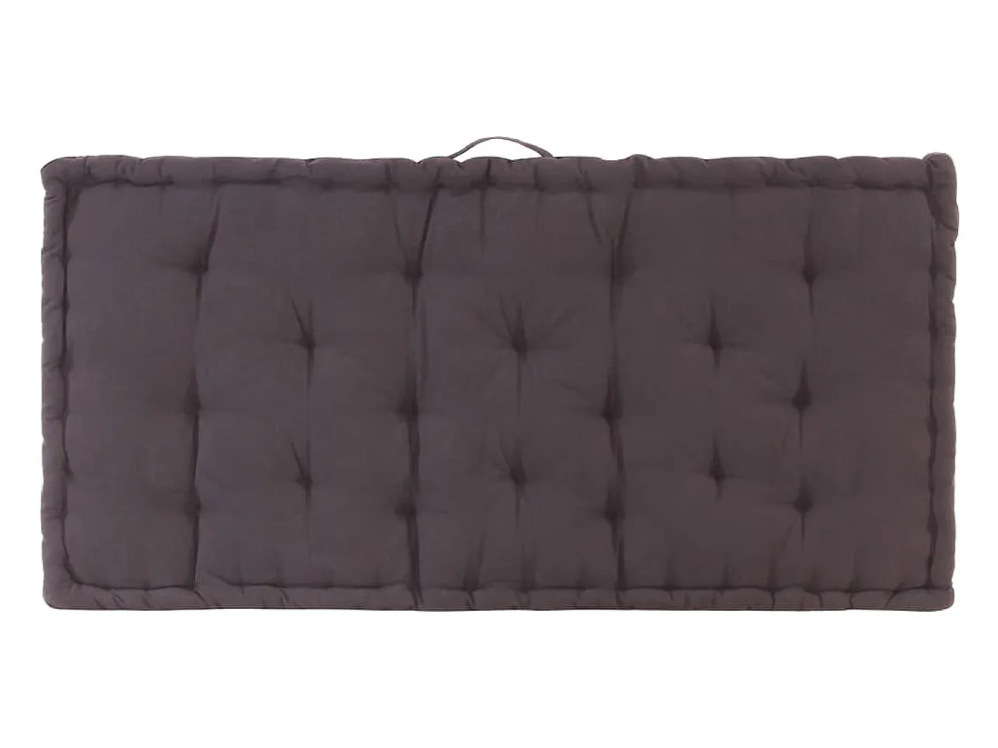 Clicnbuy Ropa De Casa-Cojín para palés algodón 120x80x10 cm Gris antracita